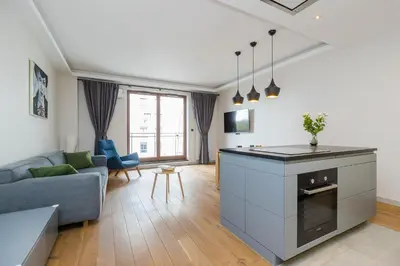 Kuchnia lub aneks kuchenny w obiekcie ShortStayPoland Rydygiera (B128)
