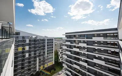 Budynek, w którym mieści się apartament