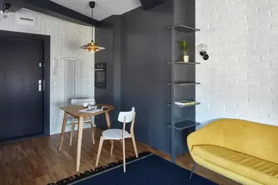 Część wypoczynkowa w obiekcie Bez Kantów Art Rooms