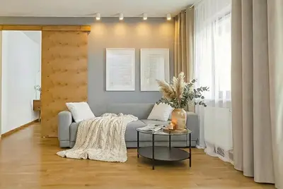 Część wypoczynkowa w obiekcie Lanciego - przytulny Apartament z osobną sypialną, Balkon, WI-FI, Natolin, Ursynów