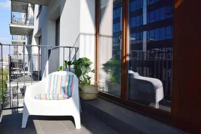 Balkon lub taras w obiekcie MOKO City Apartments