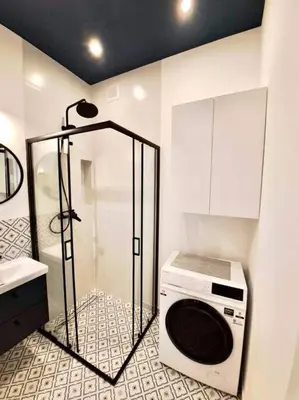 Łóżko lub łóżka w pokoju w obiekcie Old Ochota Prime Studio