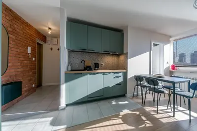 Kuchnia lub aneks kuchenny w obiekcie Warsaw Concierge Pańska 61
