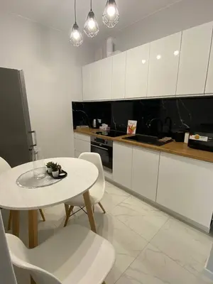 Kuchnia lub aneks kuchenny w obiekcie Apartment Mokotów blisko lotniska Chopina