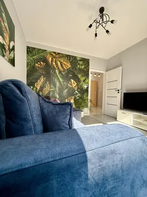 Część wypoczynkowa w obiekcie Apartment Mokotów blisko lotniska Chopina