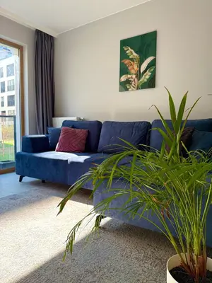 Część wypoczynkowa w obiekcie Apartment Mokotów blisko lotniska Chopina