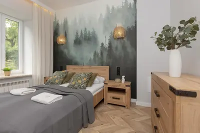 Łóżko lub łóżka w pokoju w obiekcie Twilight Apartment for 3 Guests Warsaw Wola by Noclegi Renters