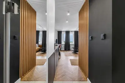 Część wypoczynkowa w obiekcie Park Sady Żoliborskie Modern Apartment by BookingHost