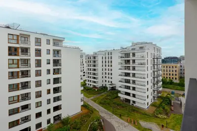 Budynek, w którym mieści się apartament