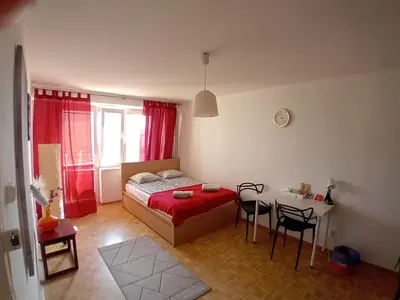 Łóżko lub łóżka w pokoju w obiekcie ROOM, Inflancka 19