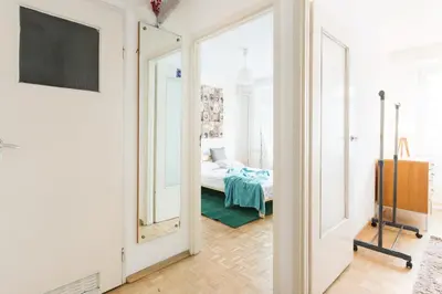 Łóżko lub łóżka w pokoju w obiekcie ROOM, Inflancka 19