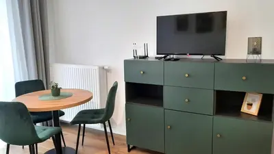 Telewizja i/lub zestaw kina domowego w obiekcie Apartament Venus