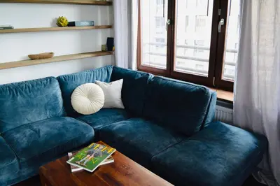 Część wypoczynkowa w obiekcie Murano Pokorna Apartment