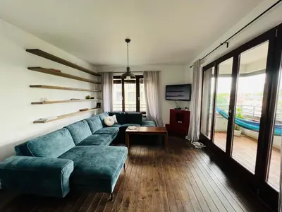Część wypoczynkowa w obiekcie Murano Pokorna Apartment