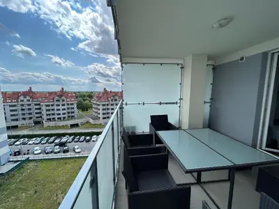 Balkon lub taras w obiekcie Apartament Golden Flight