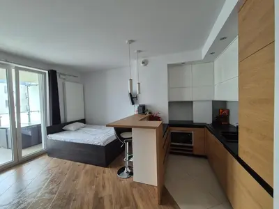 Kuchnia lub aneks kuchenny w obiekcie Apartament Golden Flight