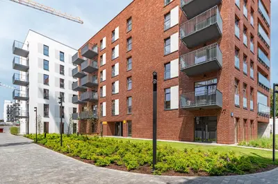 Budynek, w którym mieści się apartament