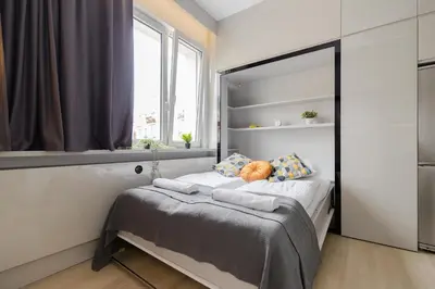 Łóżko lub łóżka w pokoju w obiekcie ShortStayPoland Kaliska (B132)