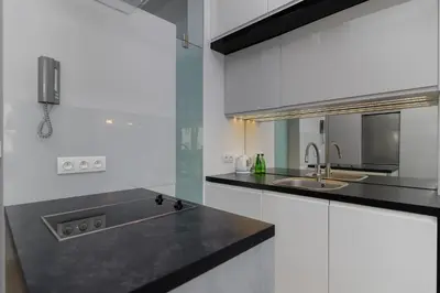 Kuchnia lub aneks kuchenny w obiekcie ShortStayPoland Kaliska (B132)