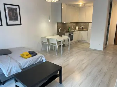Kuchnia lub aneks kuchenny w obiekcie Apartment with private parking