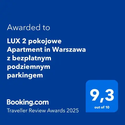 Certyfikat, podpis lub inny dokument wystawiony w obiekcie LUX 2 pokojowe Apartment in Warszawa z bezpłatnym podziemnym parkingem