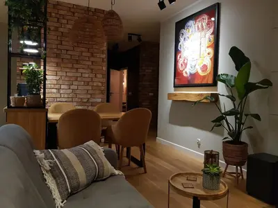Część wypoczynkowa w obiekcie Harmony Apartment
