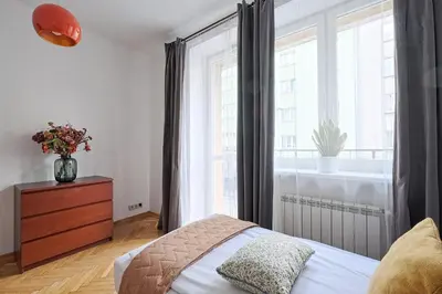 Łóżko lub łóżka w pokoju w obiekcie Modern And Cozy - City Center - Dobra 27