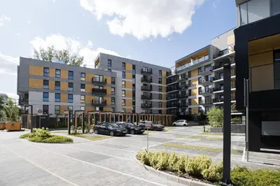 Budynek, w którym mieści się apartament