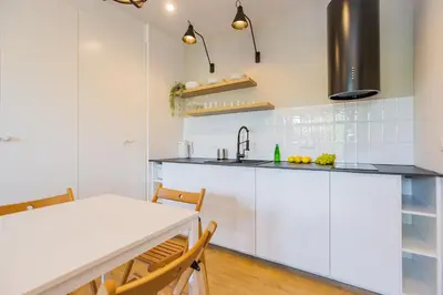 Kuchnia lub aneks kuchenny w obiekcie ShortStayPoland Jagiellońska (B134)