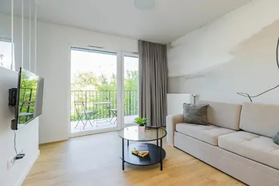 Telewizja i/lub zestaw kina domowego w obiekcie ShortStayPoland Jagiellońska (B134)