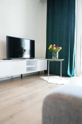 Telewizja i/lub zestaw kina domowego w obiekcie Mieszkanie Warszawa 6