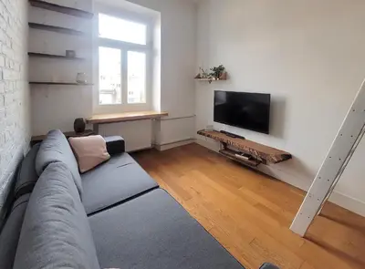 Telewizja i/lub zestaw kina domowego w obiekcie Warsaw Concierge Radna