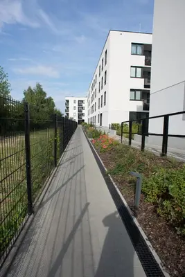 Budynek, w którym mieści się apartament