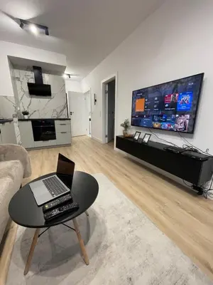 Telewizja i/lub zestaw kina domowego w obiekcie AirPort Apartment
