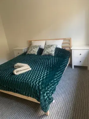 Łóżko lub łóżka w pokoju w obiekcie Wilanów Villa – Resorowa 28