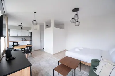 Plan piętra w obiekcie Żoliborz Comfort Studio by BookingHost