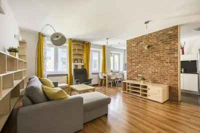 Telewizja i/lub zestaw kina domowego w obiekcie Labo Apartment Plac Grzybowski