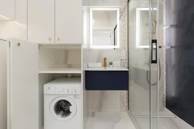 Łazienka w obiekcie Lux Apartment Niemcewicza with AC & Balcony Warsaw Ochota by Noclegi Renters
