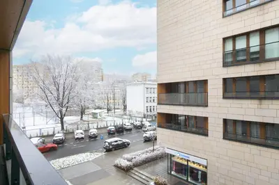 Budynek, w którym mieści się apartament