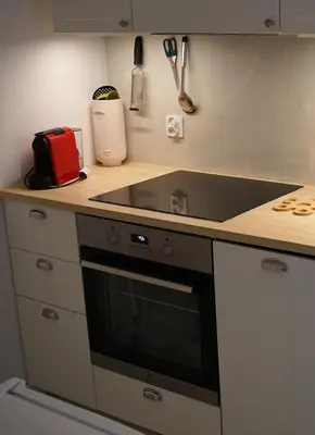 Kuchnia lub aneks kuchenny w obiekcie Nice apartament with small tub