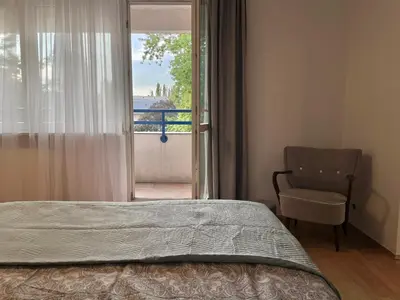 Łóżko lub łóżka w pokoju w obiekcie Apartament przy Atrium okolice stacji metra Rondo ONZ