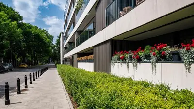 Budynek, w którym mieści się apartament