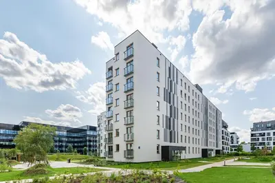 Budynek, w którym mieści się apartament