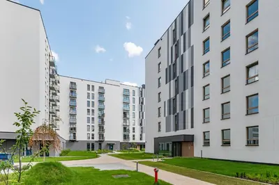 Budynek, w którym mieści się apartament
