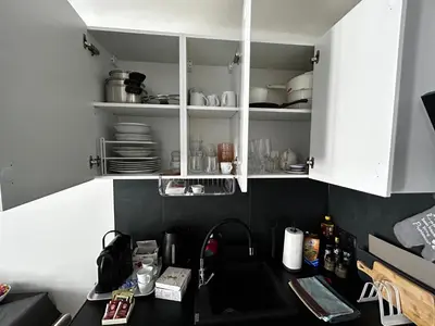 Kuchnia lub aneks kuchenny w obiekcie Sky Apartment Comfy Suite Pereca