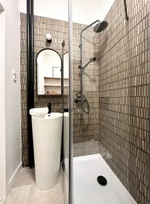 Łazienka w obiekcie Warsaw Concierge Wiatraczna