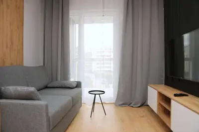 Część wypoczynkowa w obiekcie Komfortowy Apartament w Warszawie, Bemowo, Lazurowa, blisko Metra