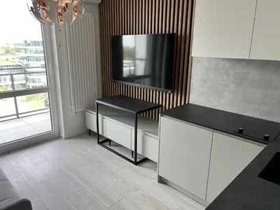 Kuchnia lub aneks kuchenny w obiekcie Warsaw Home Suites