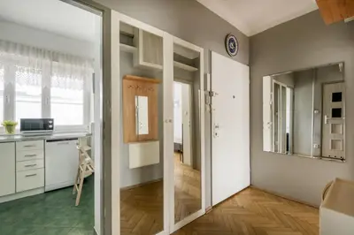 Telewizja i/lub zestaw kina domowego w obiekcie Labo Apartment Nowolipie