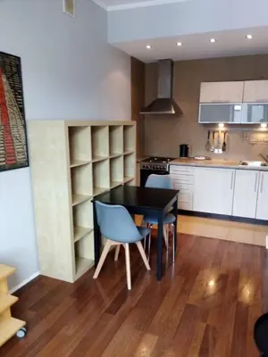 Kuchnia lub aneks kuchenny w obiekcie Art Dreams Apartament Chmielna 14